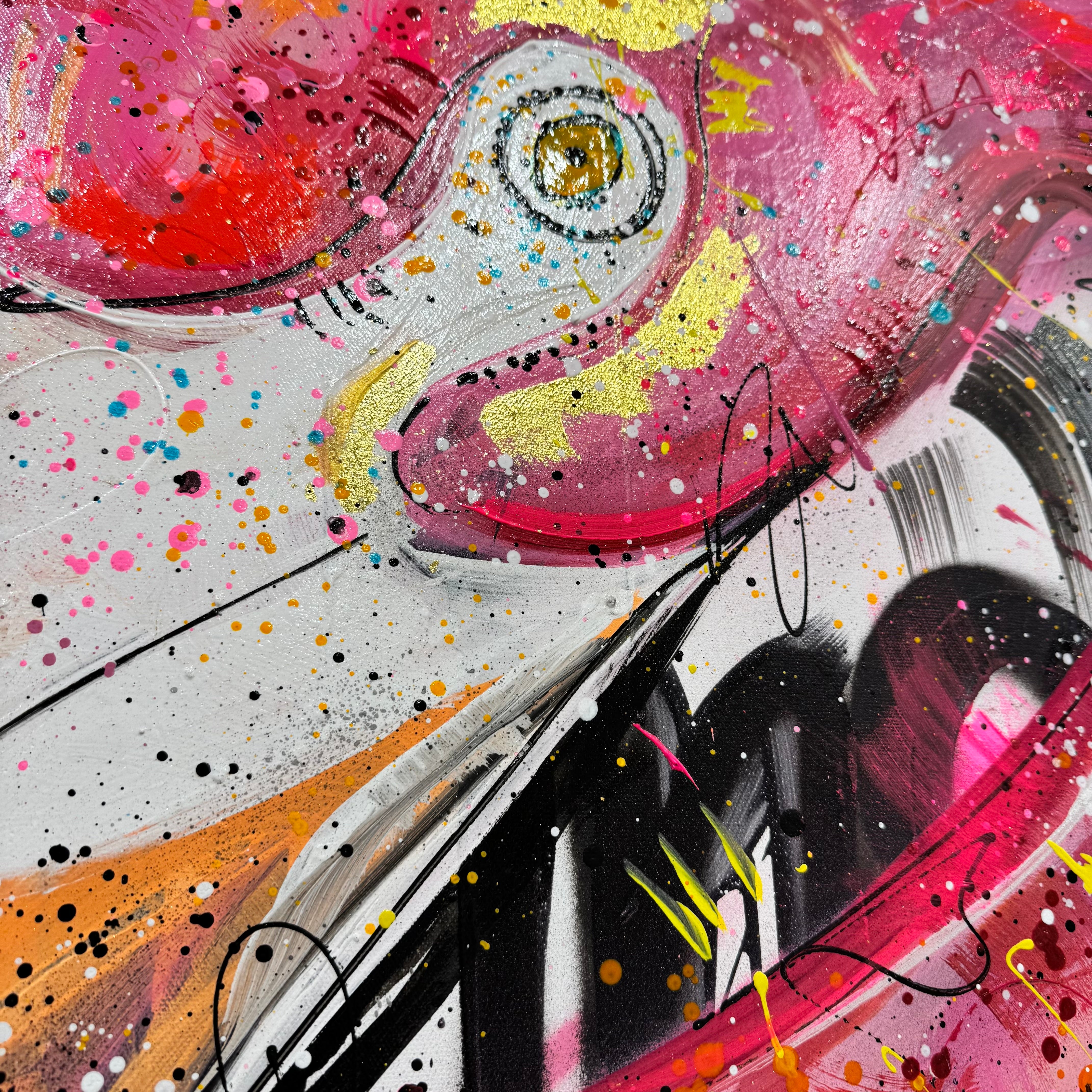 Available through JARO Gallery - Original Fizz the Flamingo 🦩