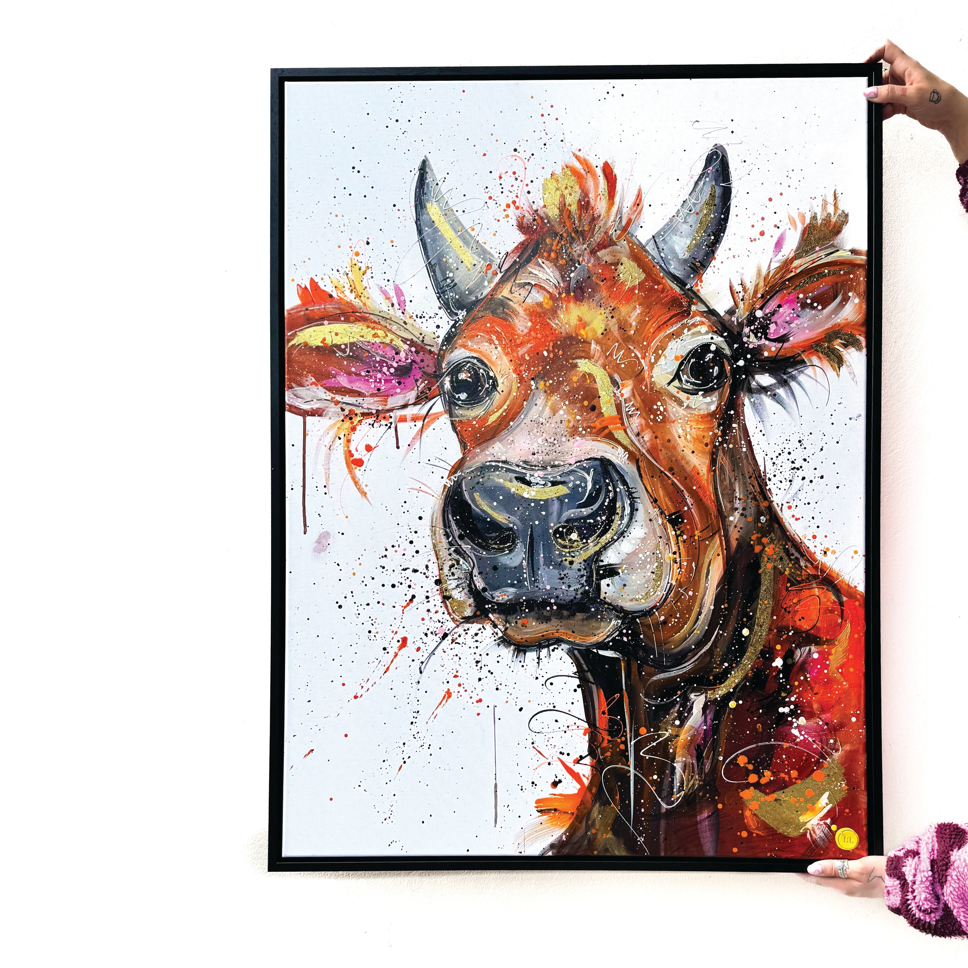 Available through JARO Gallery - Original Jerry the Jersey Cow 🐮