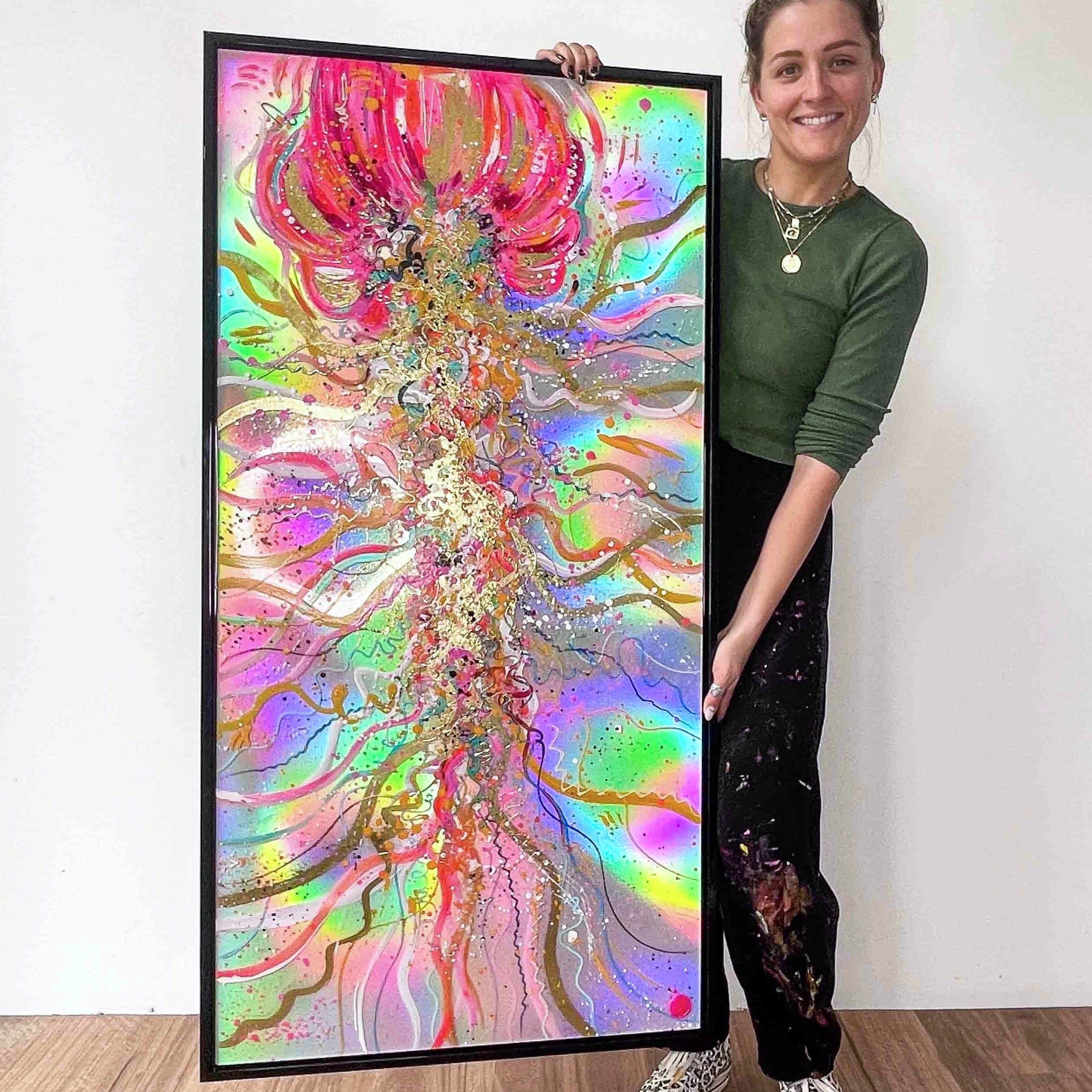 Available through JARO Gallery - Calypso the Holographic Jellyfish 🪼 Original