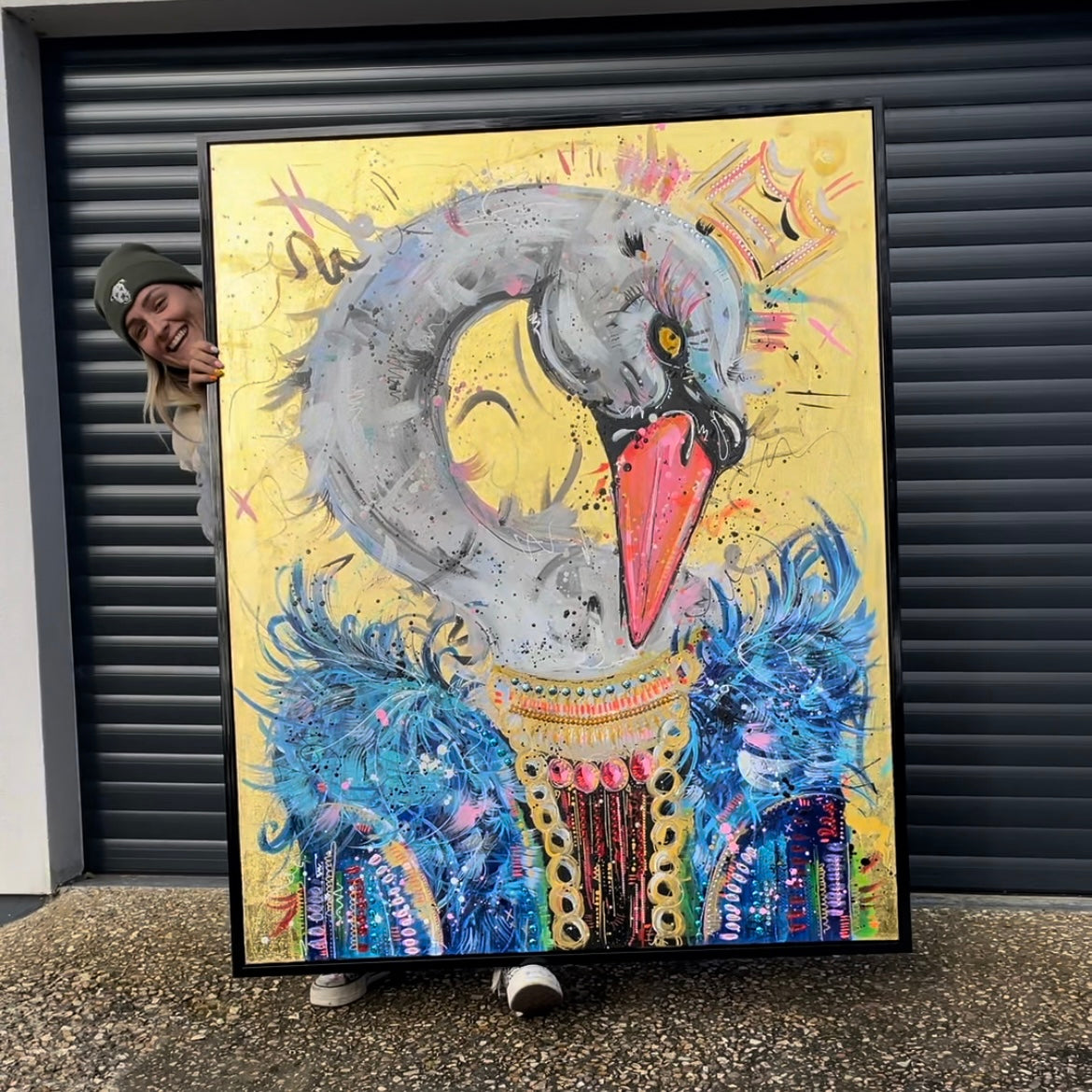 SOLD Original Stella the Swan