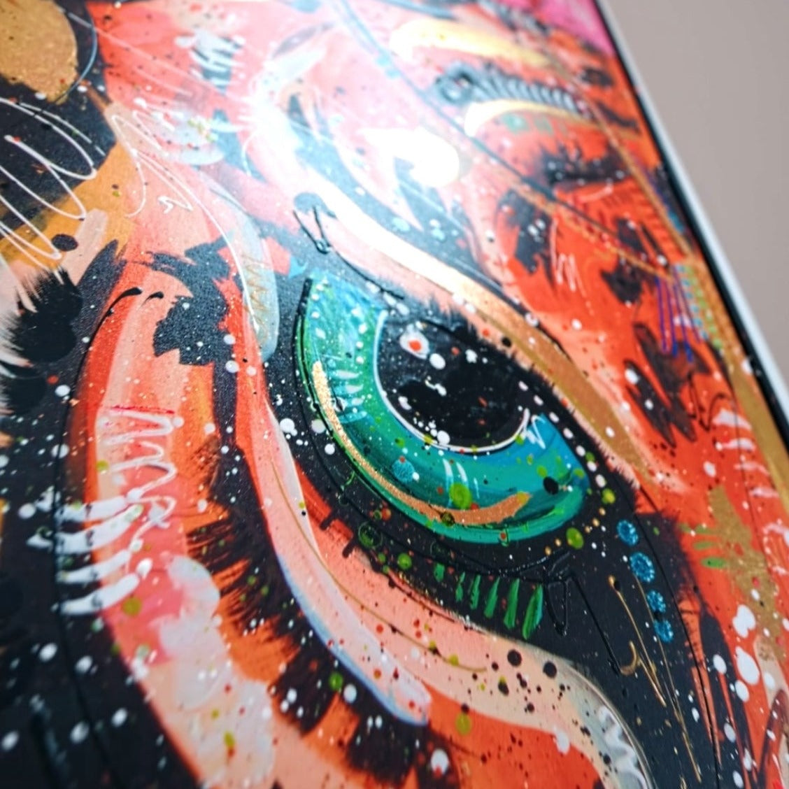 Hand Embellished Tora The Tiger