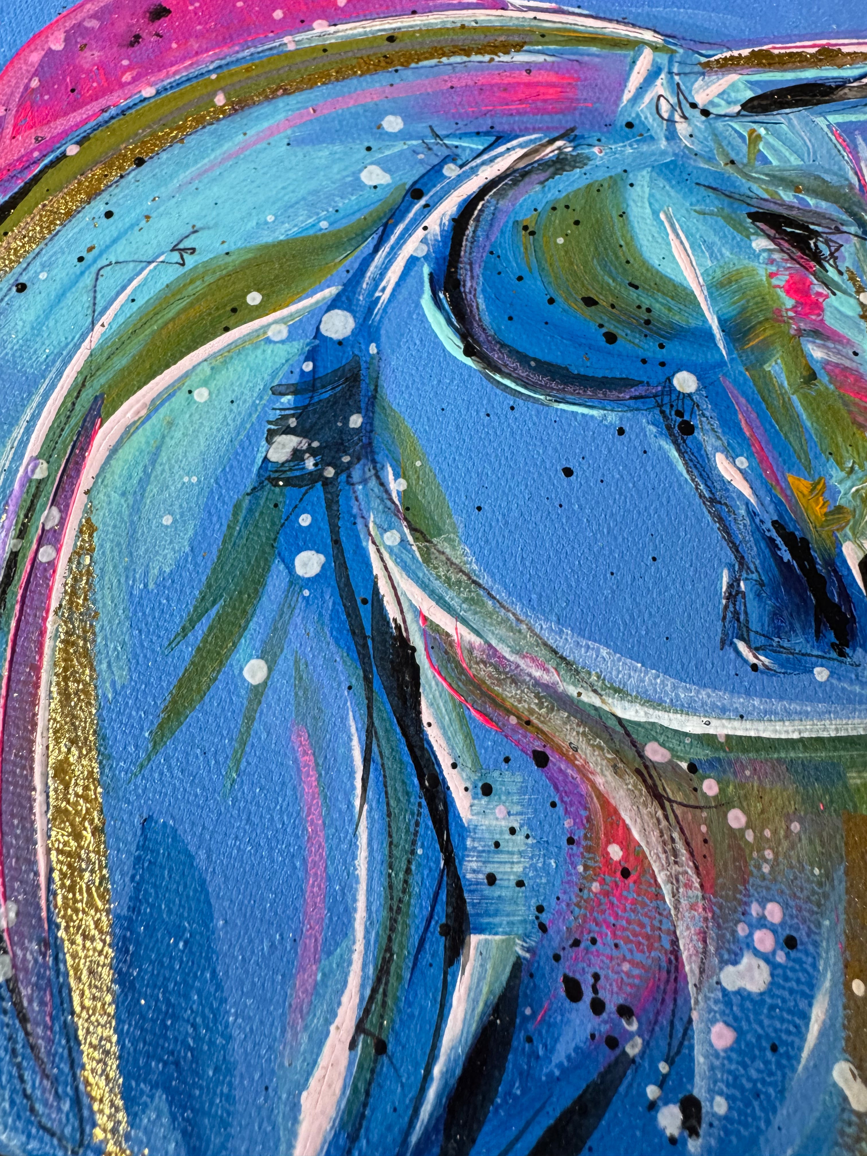 Original Coloured Canvas Horse #2