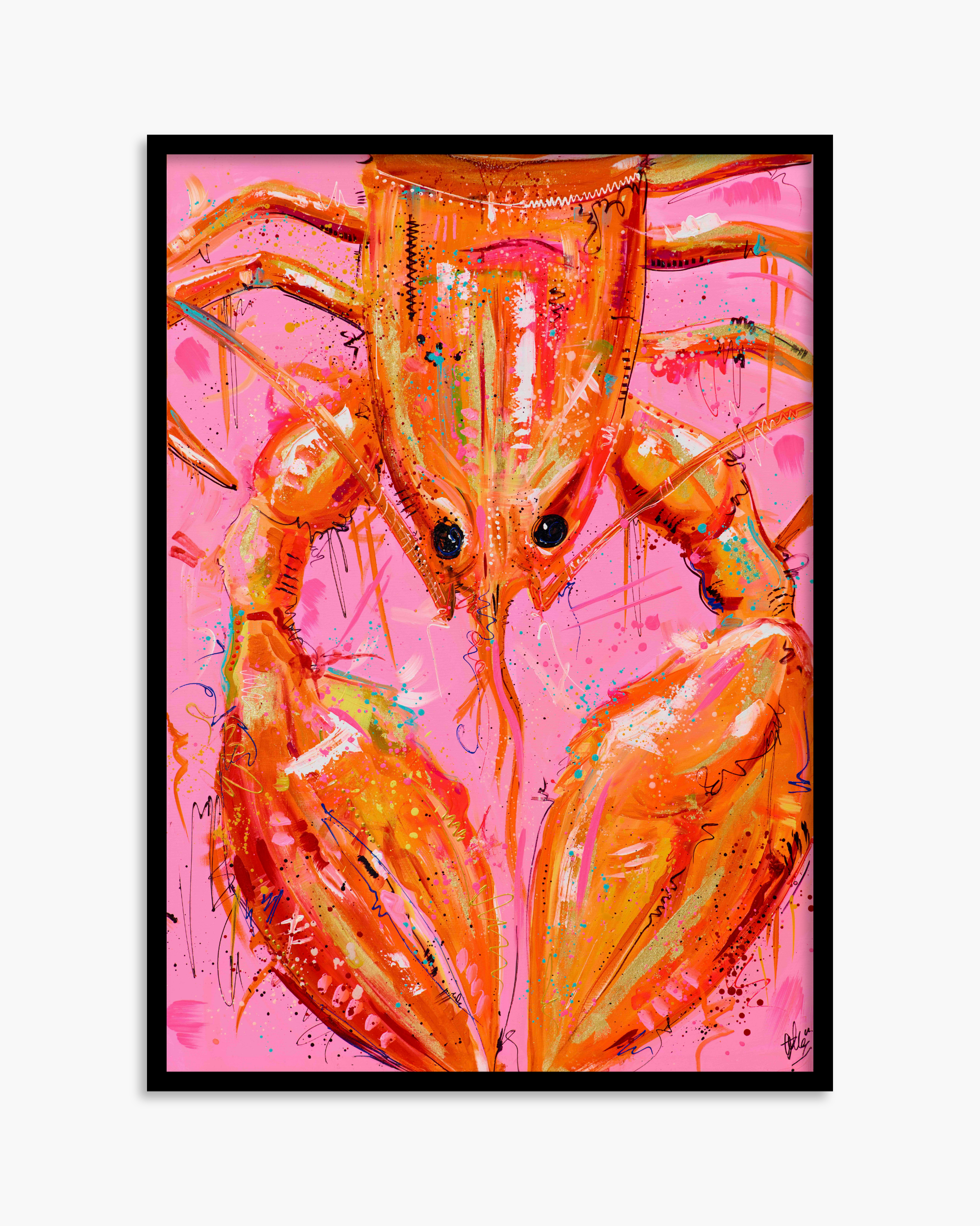 Louisa the Langoustine Standard Print