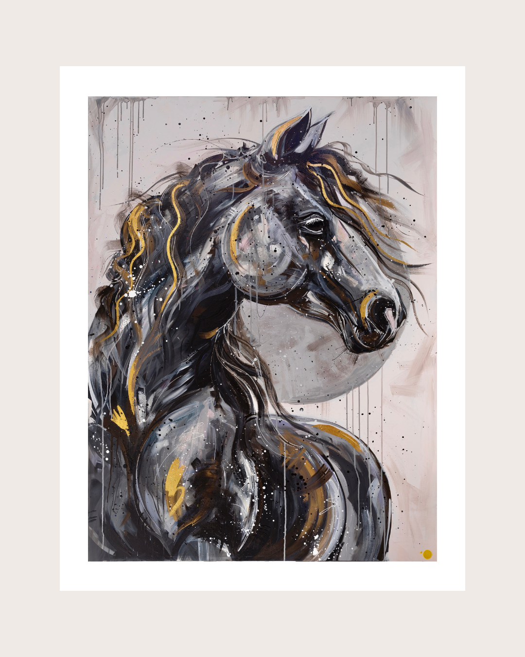Metal Horse Standard Paper Print