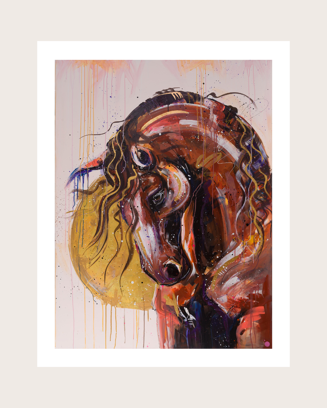 Wood Horse Standard Paper Print