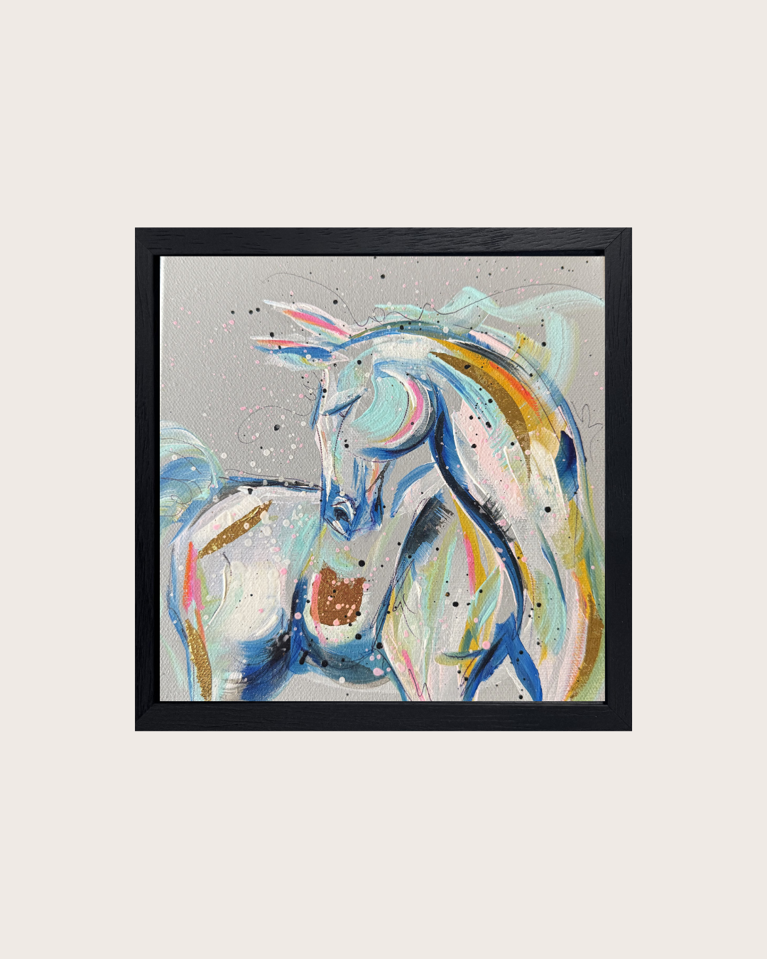 Original Coloured Canvas Horse #5