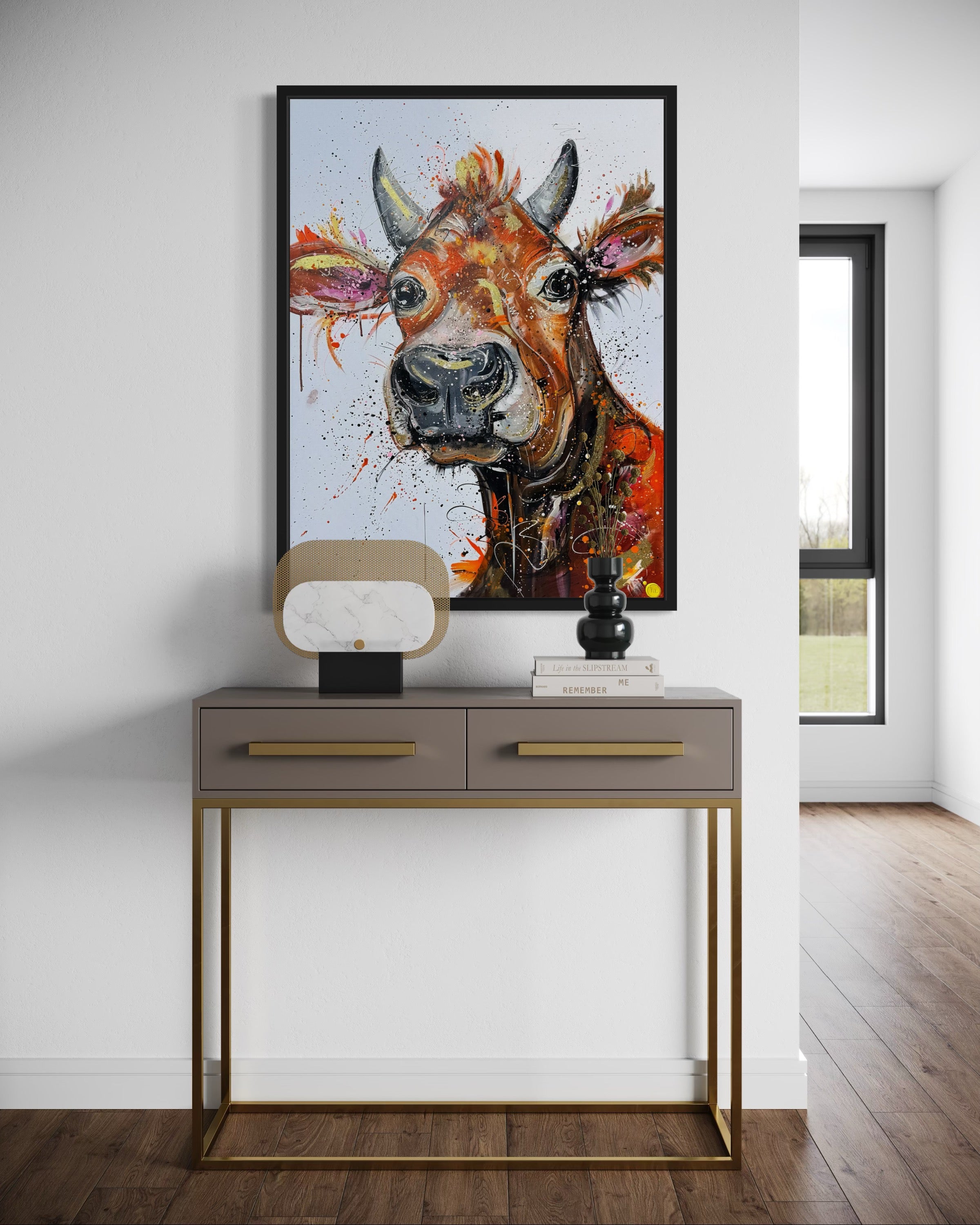 Available through JARO Gallery - Original Jerry the Jersey Cow 🐮