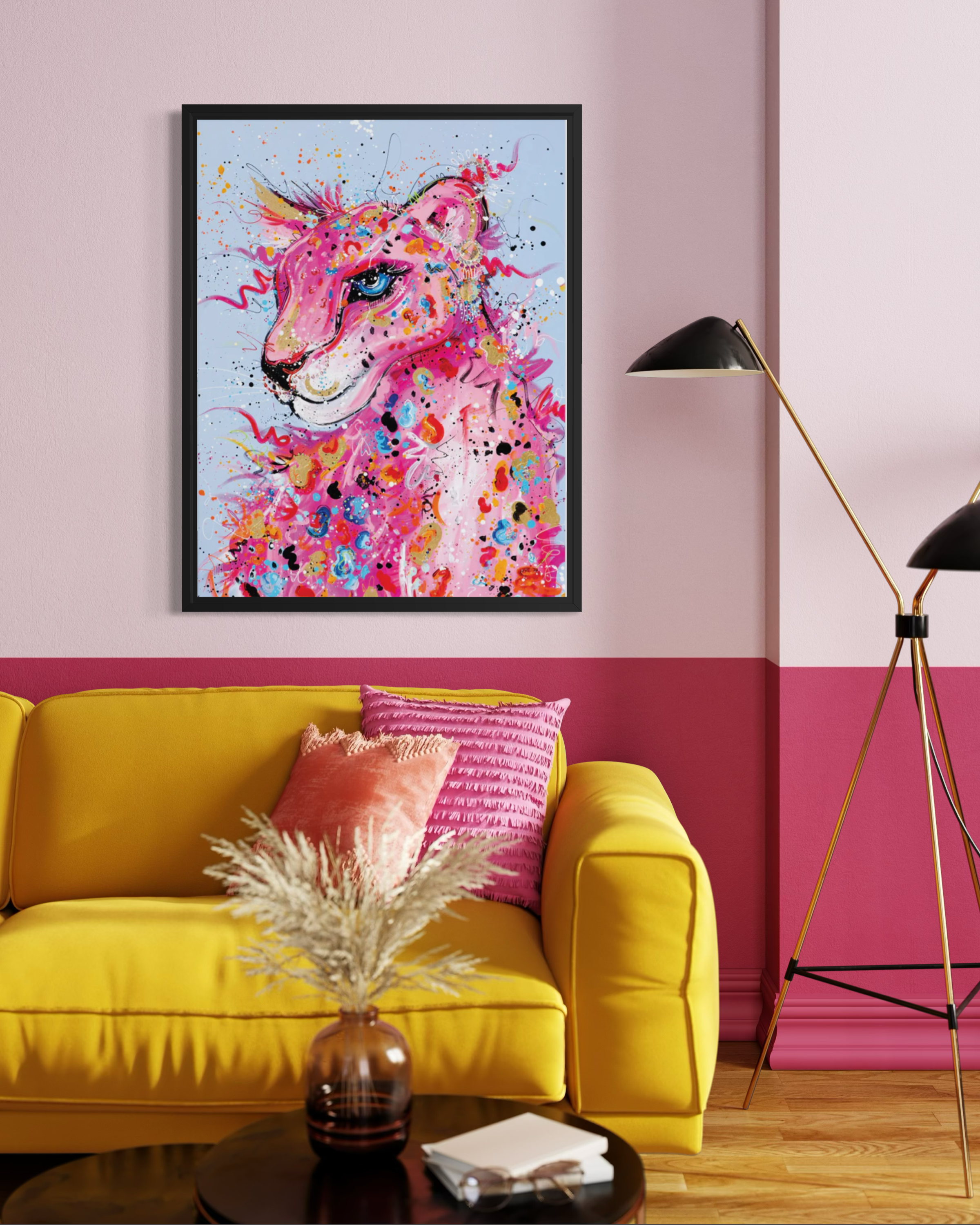 Hand Embellished Pink Panther