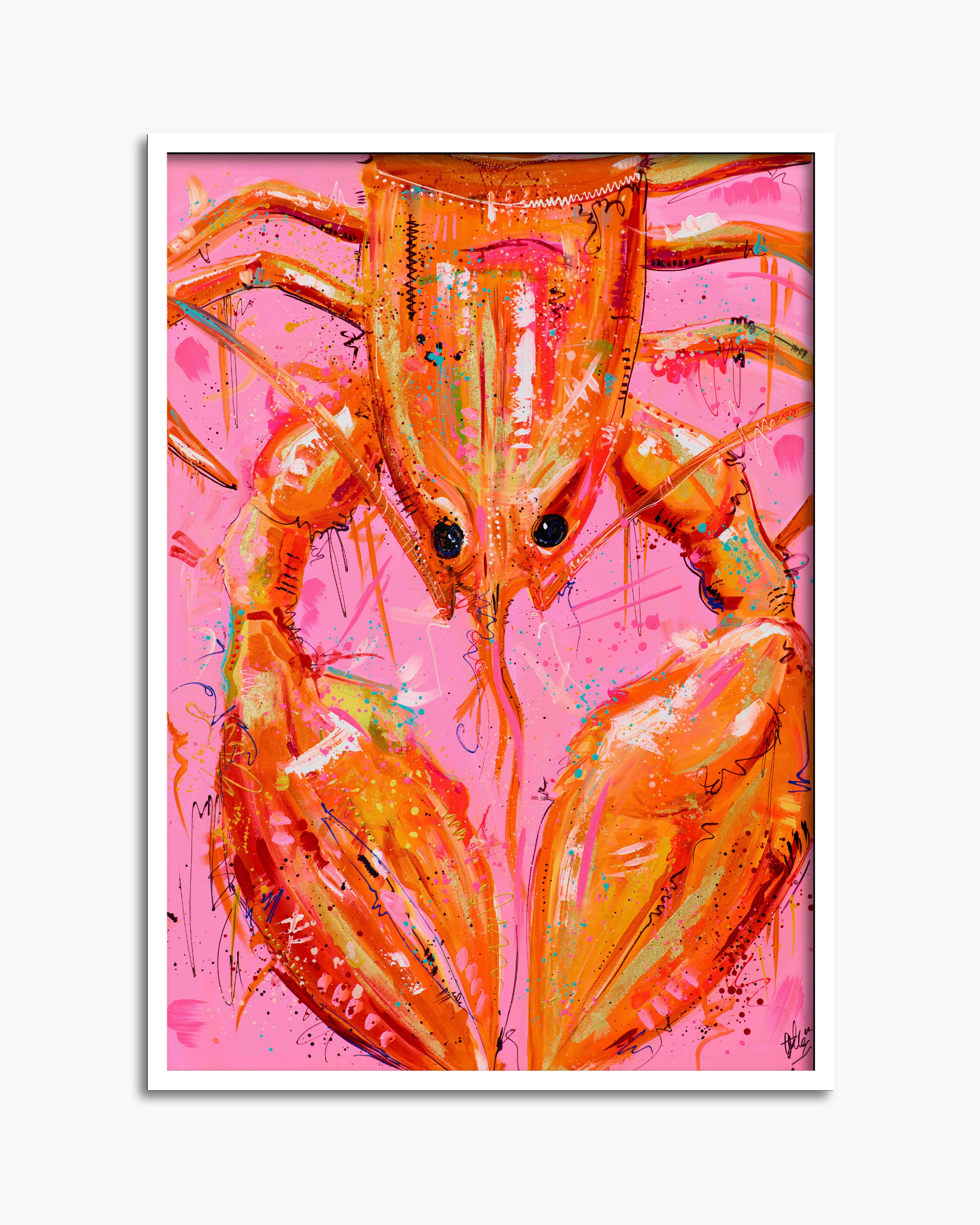 Louisa the Langoustine Standard Print
