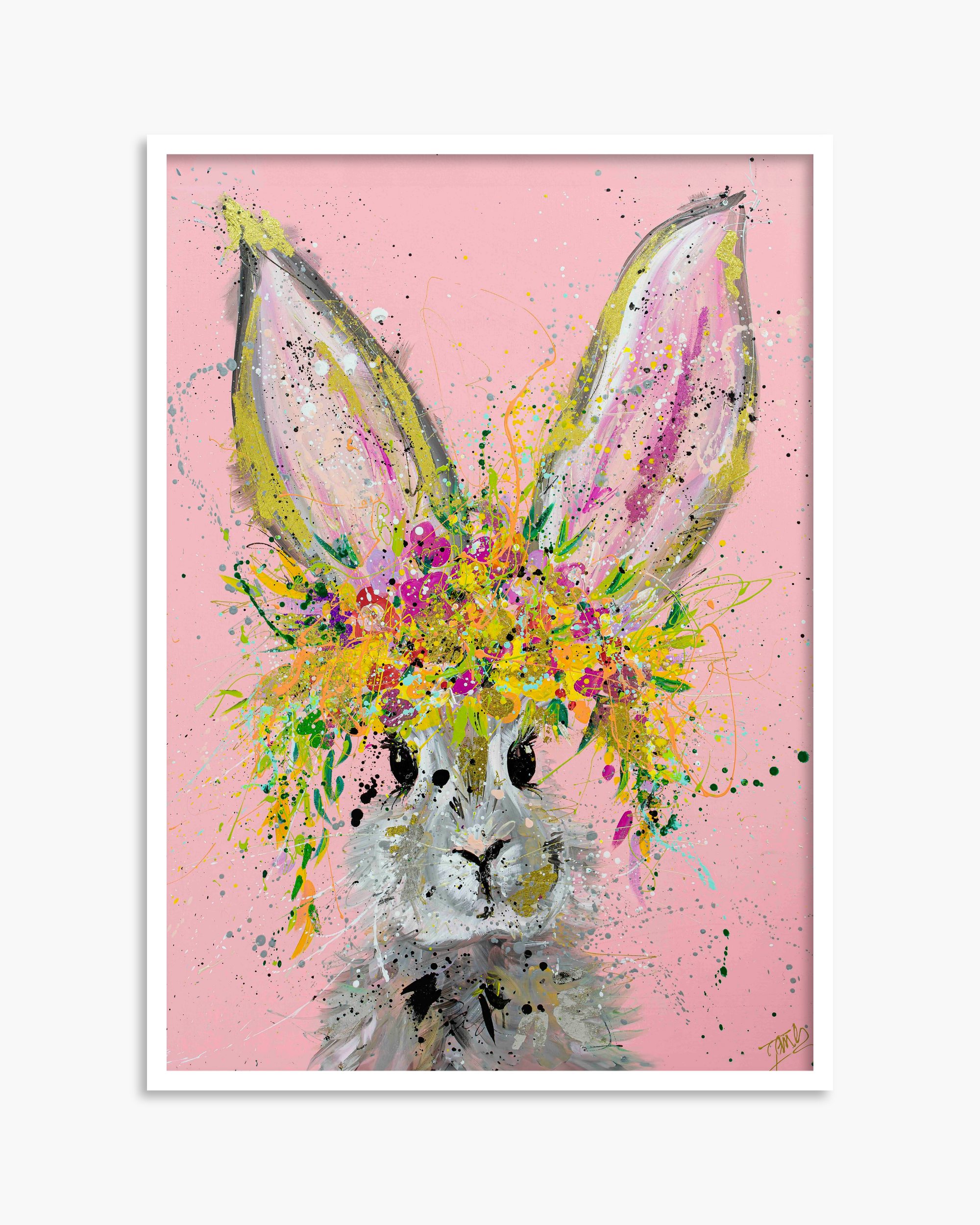 Pink Bunny Standard Print