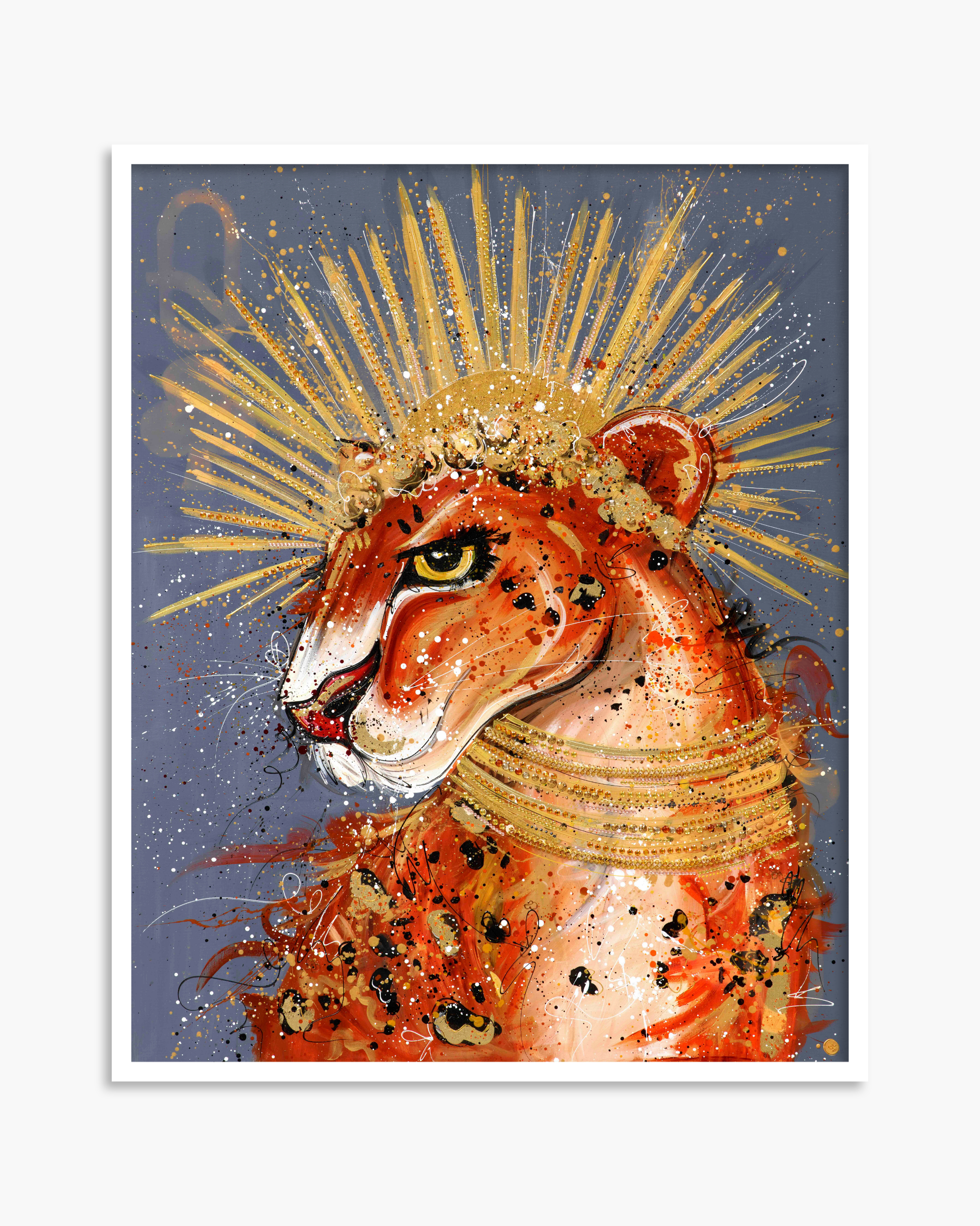 Queen of Clubs Standard Print