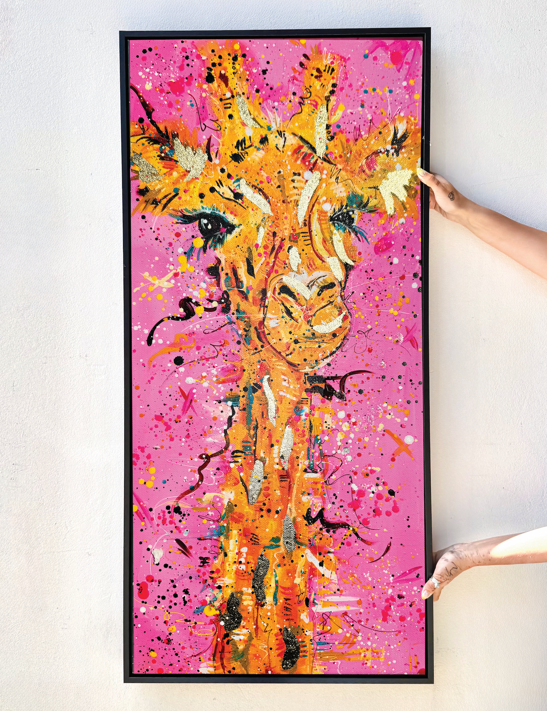 Hand Embellished Chardonnay the Giraffe