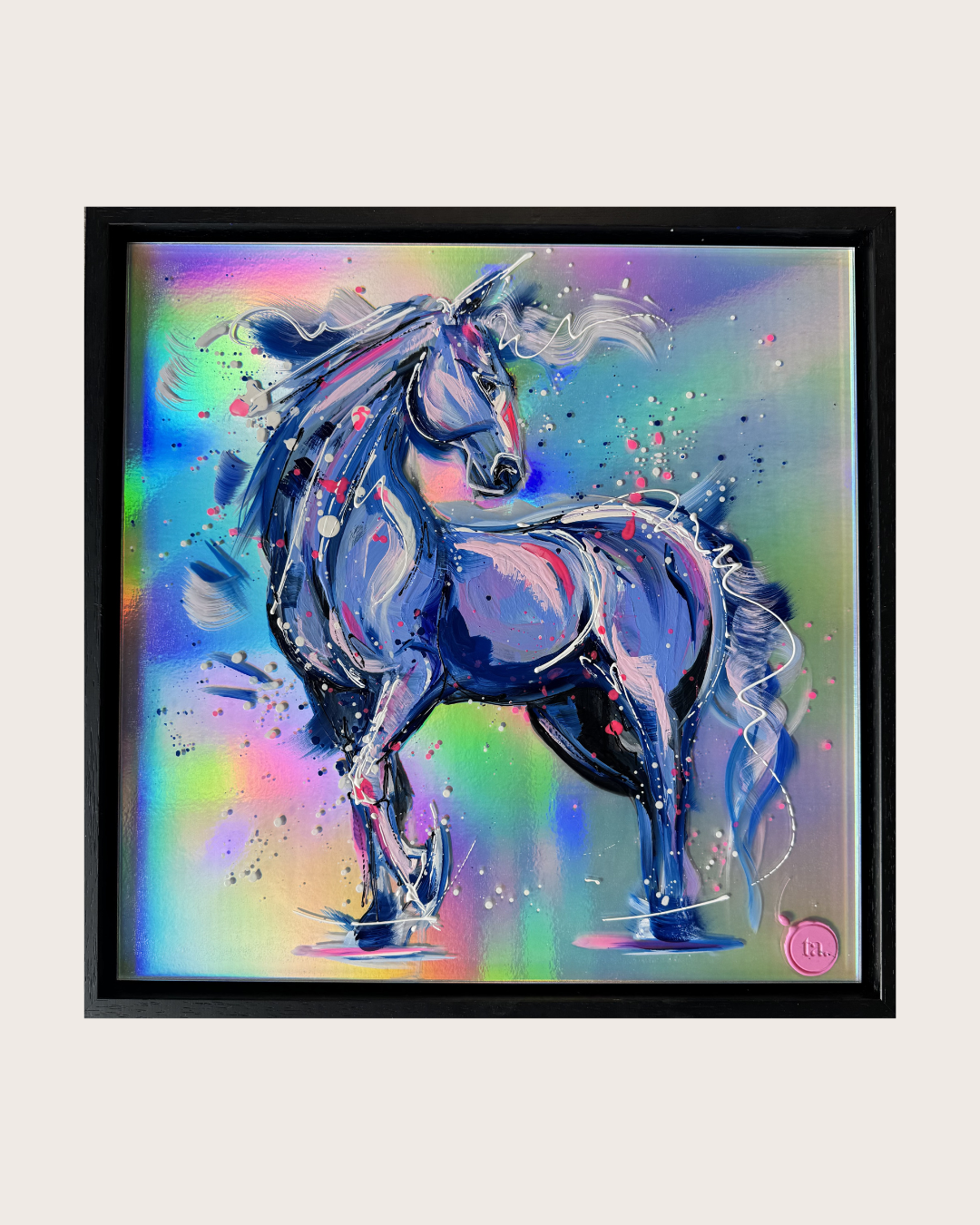 SOLD - Holographic Blue Pony